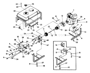 Page A Diagram and Parts List for 5567-1  Briggs and Stratton Generator